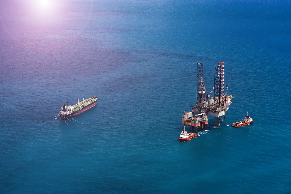 Offshore oil rig platform
