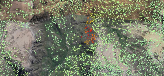 insar ground deformation landslide detection peru